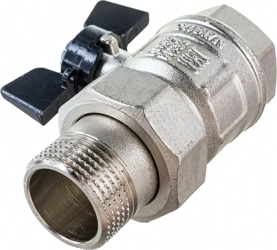 Кран шаровой с американкой 1 Бугатти 9220006