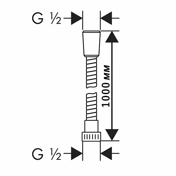 Шланг для биде 100см. (ЗОЛОТО) GANZER 60100-Е