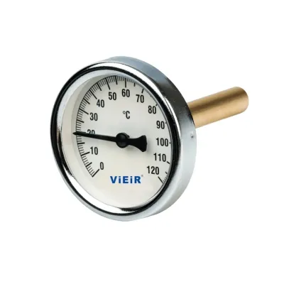 Купить Термометр горизонтальный Ф63мм 1/2 х 120 С ViEiR