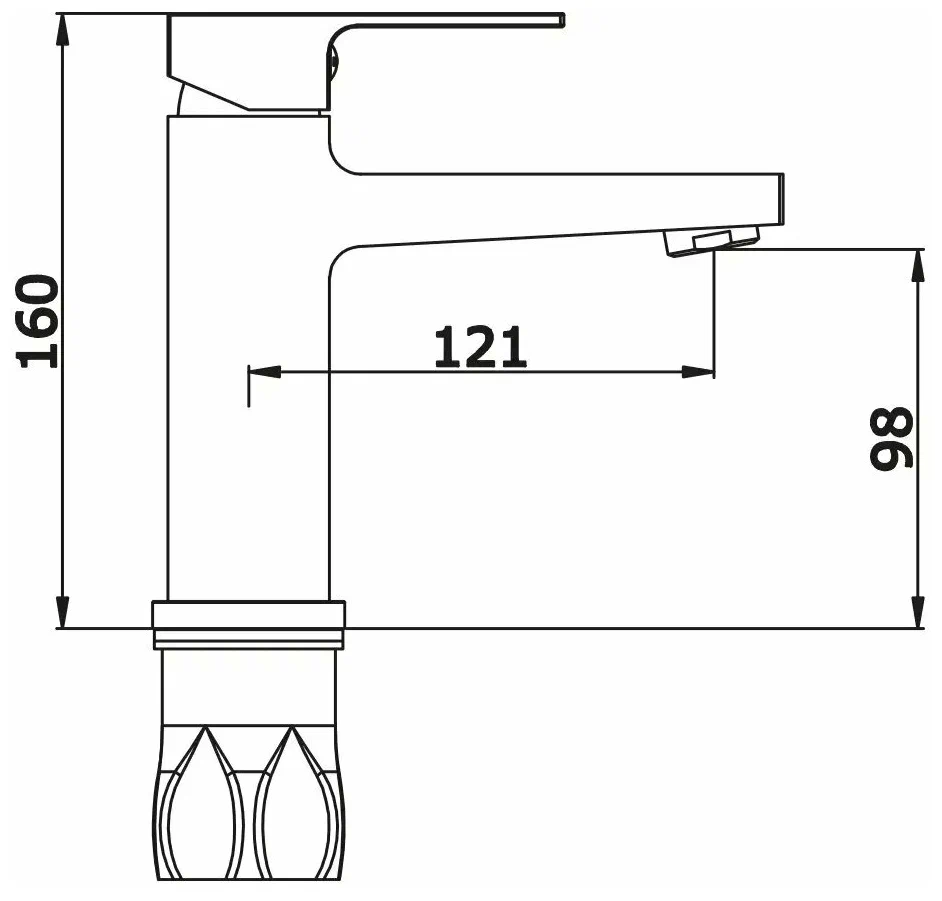 Cмеситель для раковины ViEiR V393511-F Белый